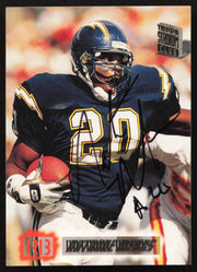 Natrone Means Autographed 1994 Stadium Club Card #40 San Diego Chargers SKU #261057