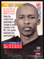 Bert Emanuel Autographed 1994 Stadium Club Rookie Card #379 Atlanta Falcons SKU #261063