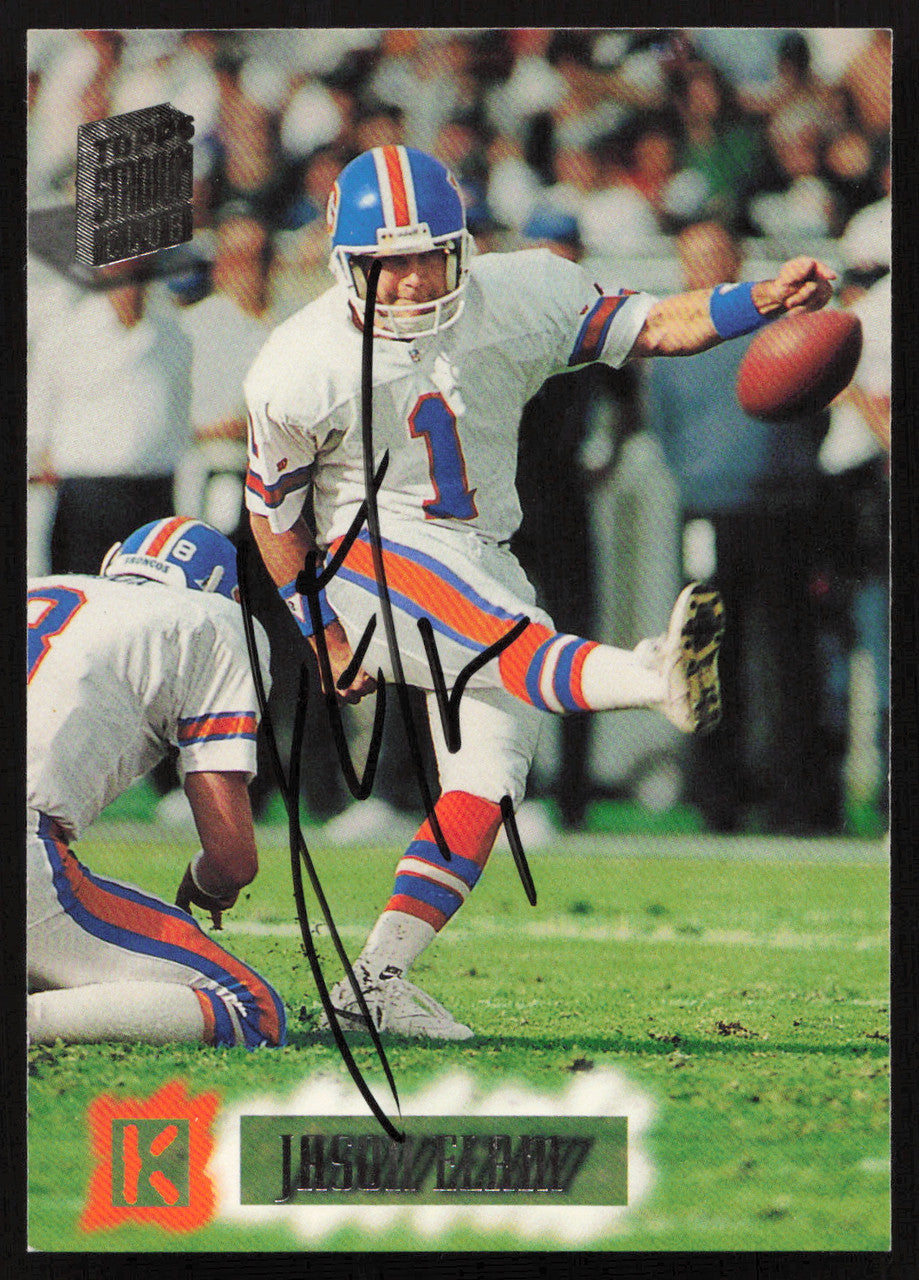 Jason Elam Autographed 1994 Stadium Club Card #59 Denver Broncos SKU #261068