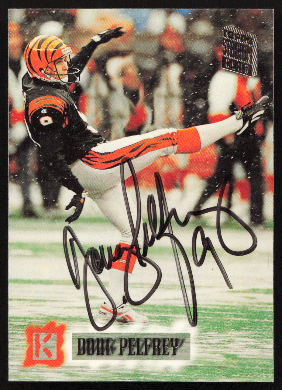 Doug Pelfrey Autographed 1994 Stadium Club Card #383 Cincinnati Bengals SKU #261069