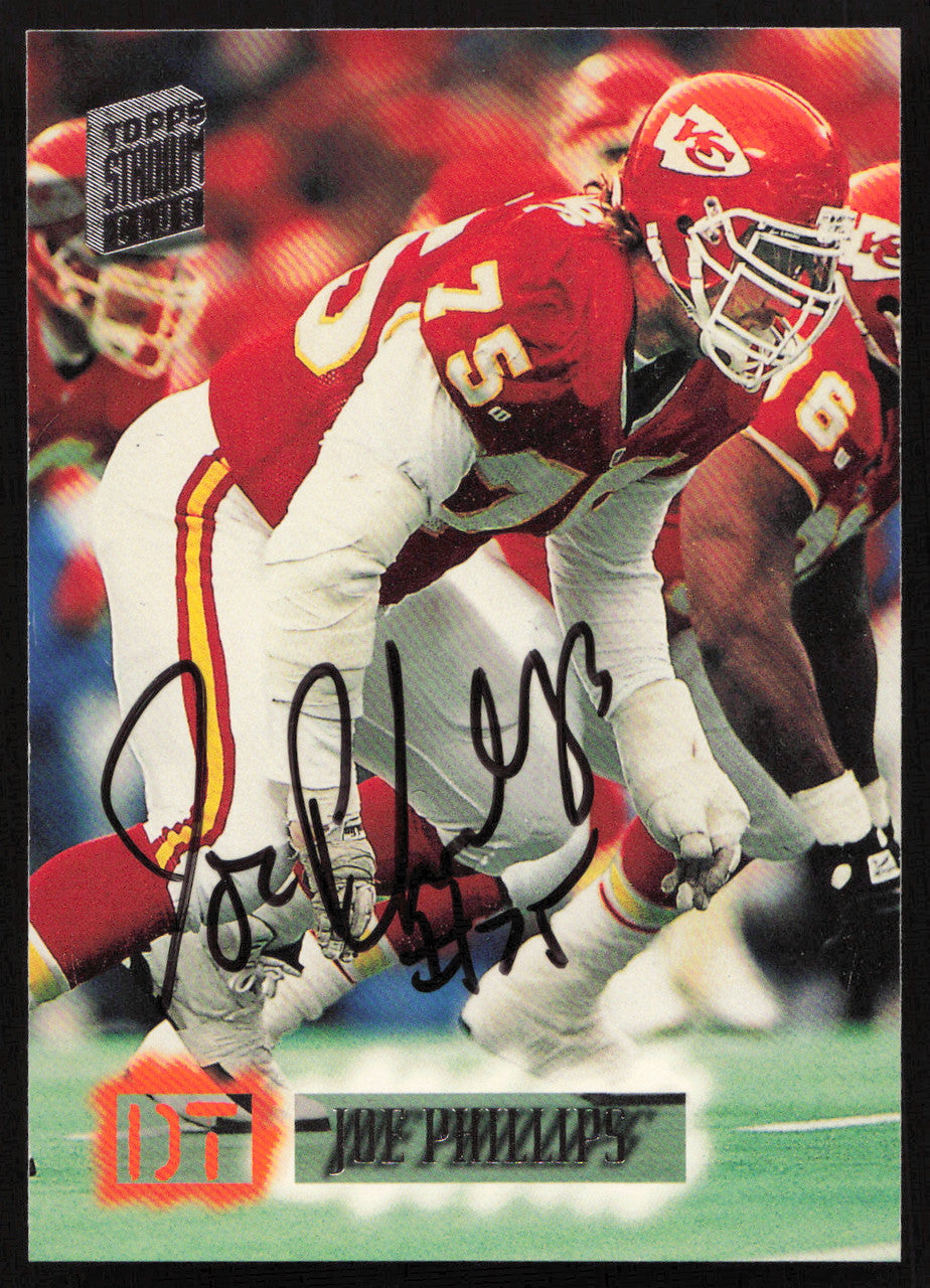 Joe Phillips Autographed 1994 Stadium Club Card #134 Kansas City Chiefs SKU #261071