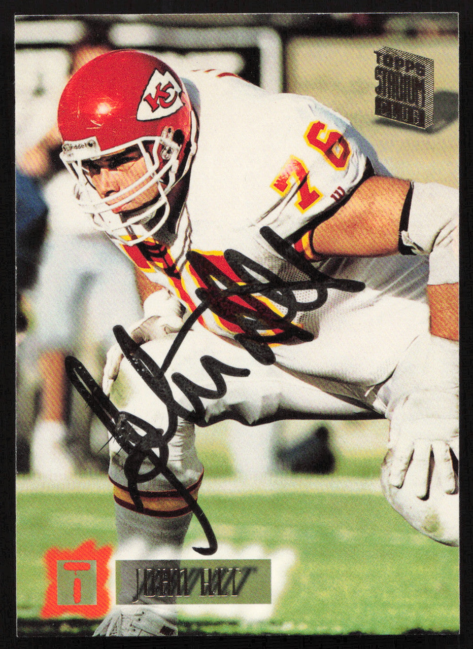 John Alt Autographed 1994 Stadium Club Card #412 Kansas City Chiefs SKU #261075