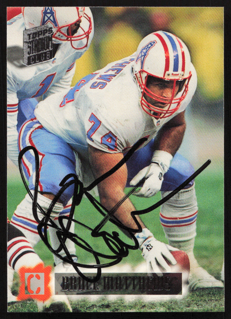 Bruce Matthews Autographed 1994 Stadium Club Card #269 Houston Oilers SKU #261078