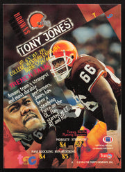Tony Jones Autographed 1994 Stadium Club Card #9 Cleveland Browns SKU #261080
