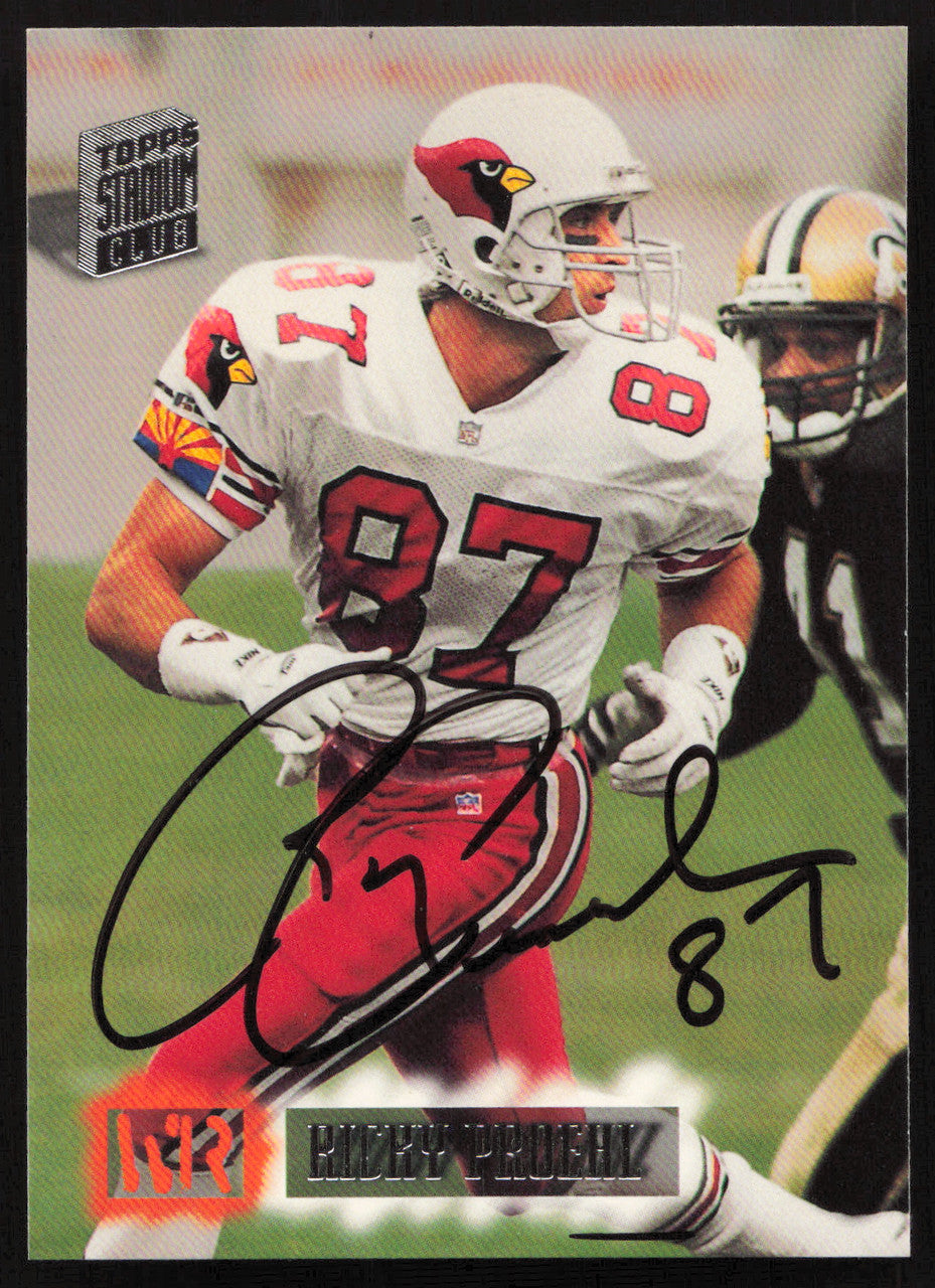 Ricky Proehl Autographed 1994 Stadium Club Card #243 Arizona Cardinals SKU #261082
