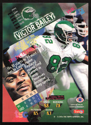Victor Bailey Autographed 1994 Stadium Club Card #298 Philadelphia Eagles SKU #261083