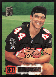 D.J. Johnson Autographed 1994 Stadium Club Card #411 Atlanta Falcons SKU #261096