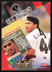 D.J. Johnson Autographed 1994 Stadium Club Card #411 Atlanta Falcons SKU #261096
