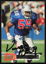 Vincent Brown Autographed 1994 Stadium Club Card #95 New England Patriots SKU #261100