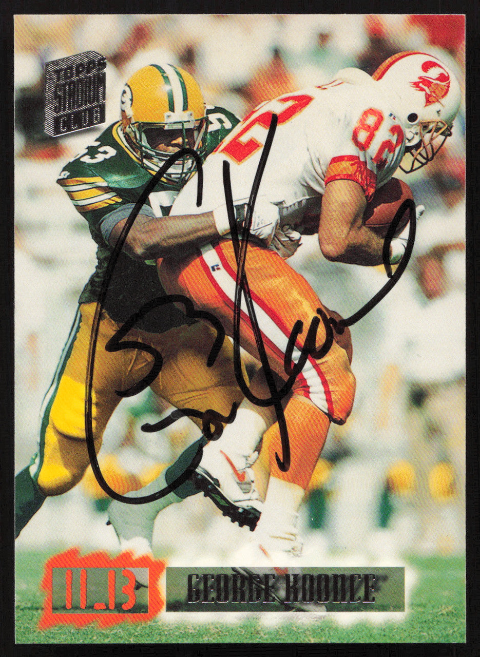 George Koonce Autographed 1994 Stadium Club Card #47 Green Bay Packers SKU #261101