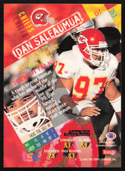 Dan Saleaumua Autographed 1994 Stadium Club Card #353 Kansas City Chiefs SKU #261104