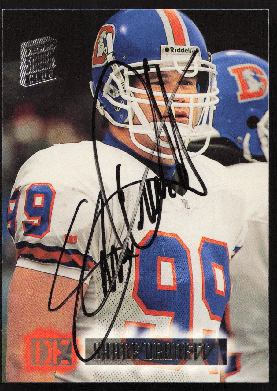 Shane Dronett Autographed 1994 Stadium Club Card #19 Denver Broncos SKU #261105