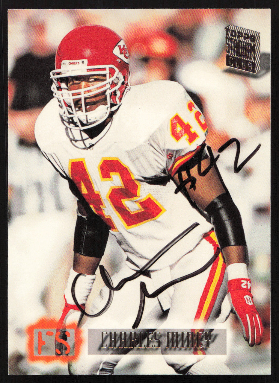 Charles Mincy Autographed 1994 Stadium Club Card #428 Kansas City Chiefs SKU #261108
