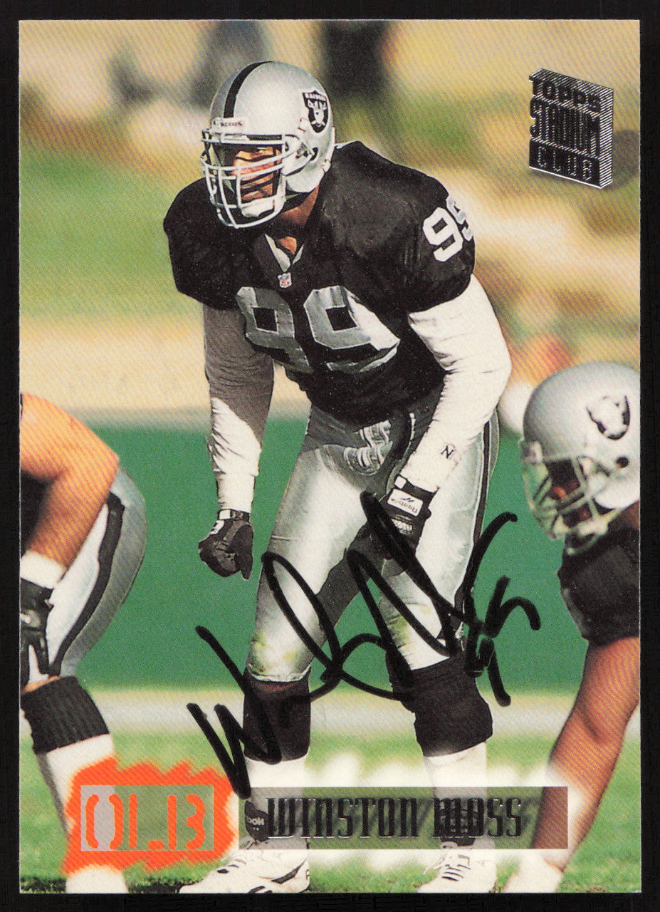 Winston Moss Autographed 1994 Stadium Club Card #253 Los Angeles Raiders SKU #261112