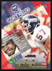 Corey Miller Autographed 1994 Stadium Club Card #323 New York Giants SKU #261113