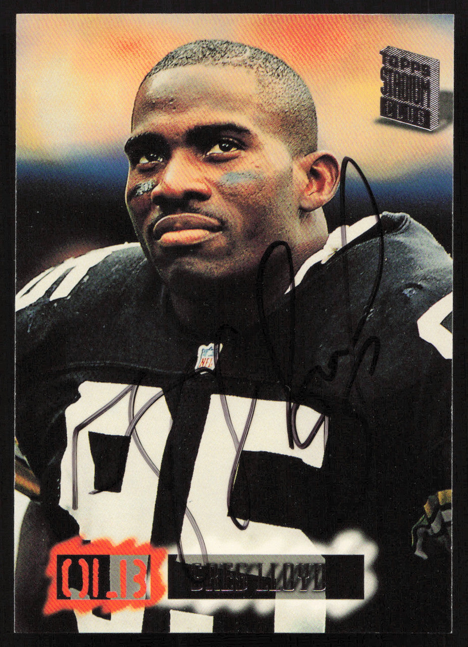 Greg Lloyd Autographed 1994 Stadium Club Card #125 Pittsburgh Steelers SKU #261115