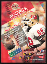 Todd Kelly Autographed 1994 Stadium Club Card #533 San Francisco 49ers SKU #261116