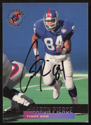 Aaron Pierce Autographed 1995 Stadium Club Card #14 New York Giants SKU #261123