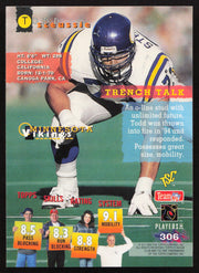 Todd Steussie Autographed 1995 Stadium Club Card #306 Minnesota Vikings SKU #261128