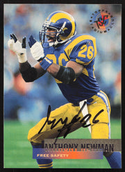 Anthony Newman Autographed 1995 Stadium Club Card #229 Los Angeles Rams SKU #261137