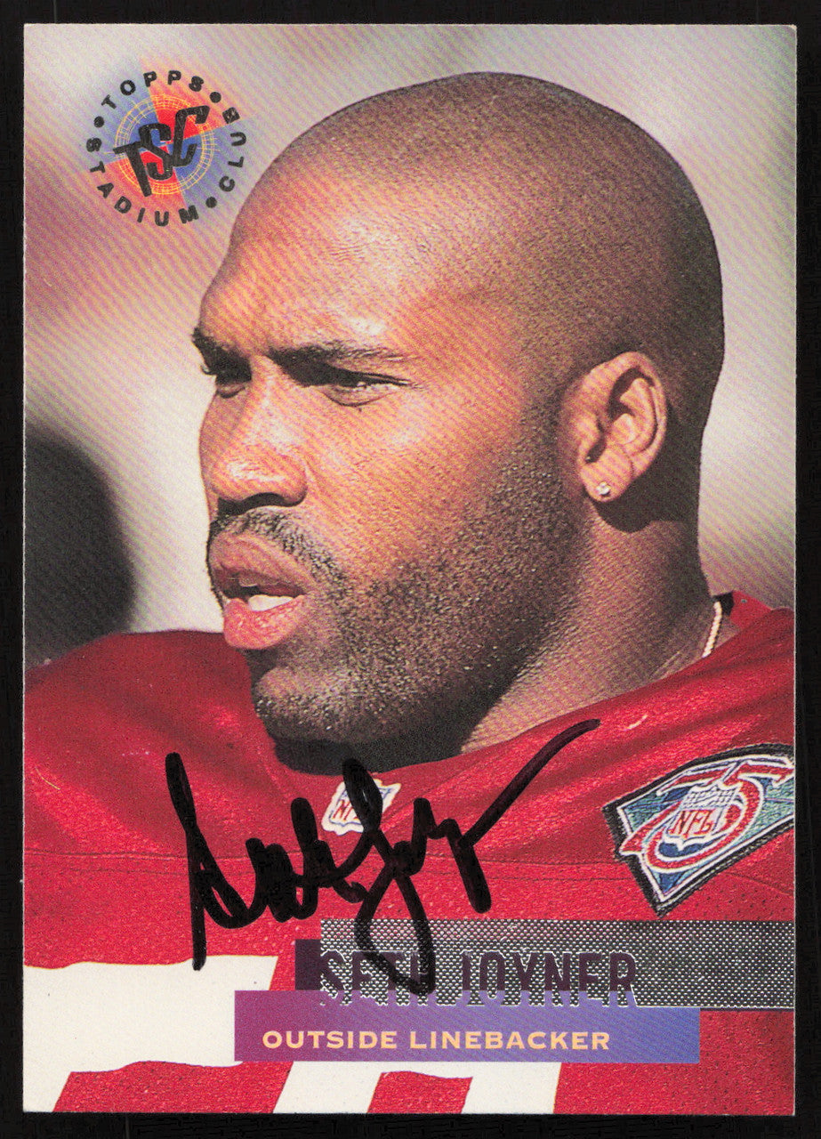 Seth Joyner Autographed 1995 Stadium Club Card #288 Arizona Cardinals SKU #261148