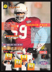 Seth Joyner Autographed 1995 Stadium Club Card #288 Arizona Cardinals SKU #261148