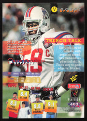 Vincent Brown Autographed 1995 Stadium Club Card #403 New England Patriots SKU #261151