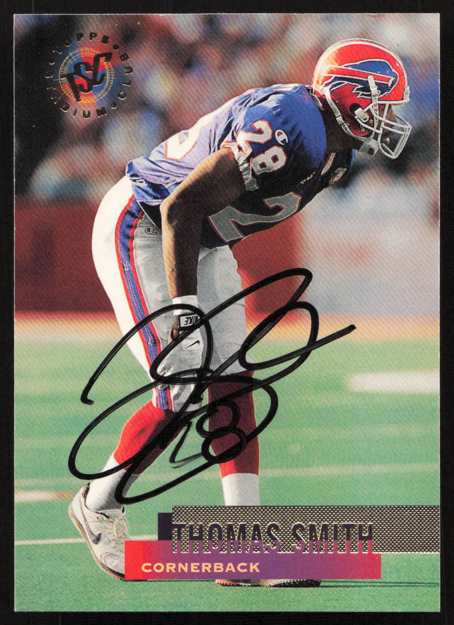 Thomas Smith Autographed 1995 Stadium Club Card #365 Buffalo Bills SKU #261155