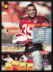 Aeneas Williams Autographed 1995 Stadium Club Card #15 Arizona Cardinals SKU #261157