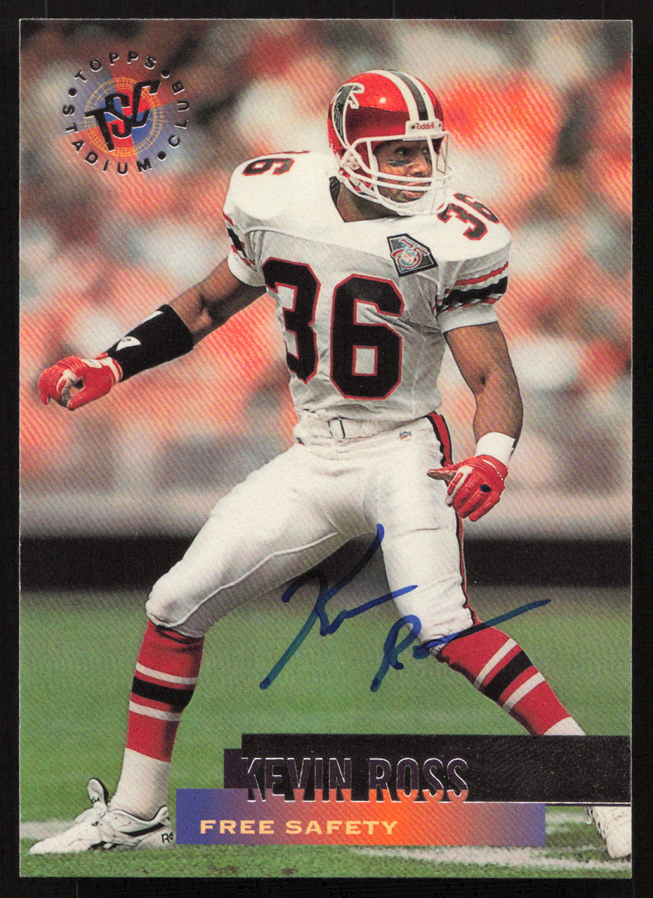 Kevin Ross Autographed 1995 Stadium Club Card #21 Atlanta Falcons SKU #261158