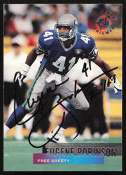 Eugene Robinson Autographed 1995 Stadium Club Card #46 Seattle Seahawks SKU #261160