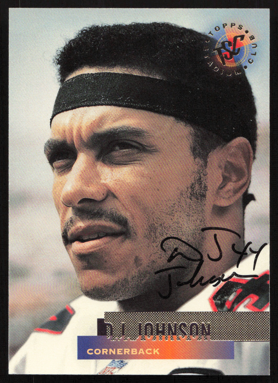 D.J. Johnson Autographed 1995 Stadium Club Card #329 Atlanta Falcons SKU #261163