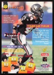 D.J. Johnson Autographed 1995 Stadium Club Card #329 Atlanta Falcons SKU #261163