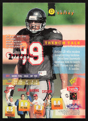 Darryl Talley Autographed 1995 Stadium Club Card #308 Atlanta Falcons SKU #261167