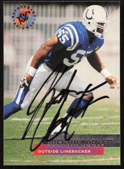 Quentin Coryatt Autographed 1995 Stadium Club Card #282 Indianapolis Colts SKU #261168