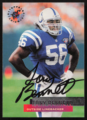 Tony Bennett Autographed 1995 Stadium Club Card #47 Indianapolis Colts SKU #261170