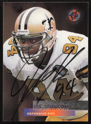 Joe Johnson Autographed 1995 Stadium Club Card #252 New Orleans Saints SKU #261175