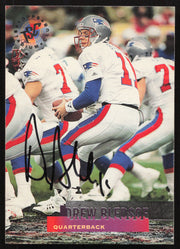 Drew Bledsoe Autographed 1995 Stadium Club Card #290 New England Patriots SKU #261178