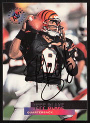 Jeff Blake Autographed 1995 Stadium Club Card #155 Cincinnati Bengals SKU #261181