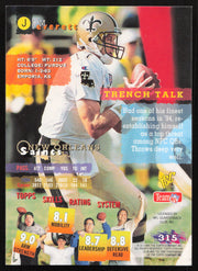 Jim Everett Autographed 1995 Stadium Club Card #315 New Orleans Saints SKU #261183