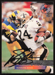 Mario Bates Autographed 1995 Stadium Club Card #111 New Orleans Saints SKU #261187