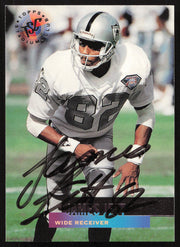 James Jett Autographed 1995 Stadium Club Card #137 Los Angeles Raiders SKU #261189