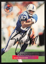Sean Dawkins Autographed 1995 Stadium Club Card #101 Indianapolis Colts SKU #261192