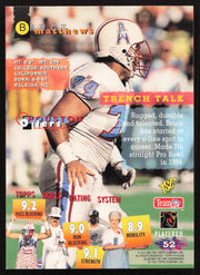 Bruce Matthews Autographed 1995 Stadium Club Card #52 Houston Oilers SKU #261198