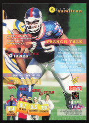Keith Hamilton Autographed 1995 Stadium Club Card #144 New York Giants SKU #261200