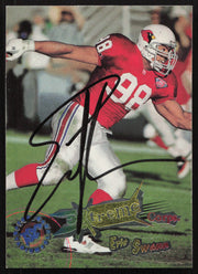 Eric Swann Autographed 1995 Stadium Club Card #X181 Arizona Cardinals SKU #261201