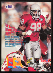 Eric Swann Autographed 1995 Stadium Club Card #X181 Arizona Cardinals SKU #261201