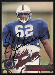 Ellis Johnson Autographed 1995 Stadium Club Rookie Card #D439 Indianapolis Colts SKU #261205