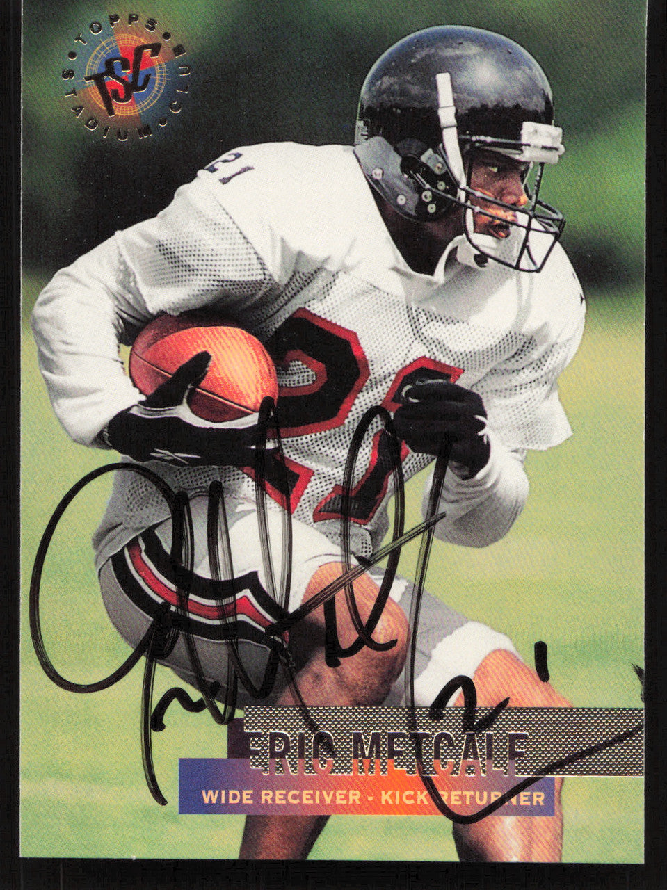 Eric Metcalf Autographed 1995 Stadium Club Card #368 Atlanta Falcons SKU #261211
