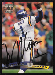 Warren Moon Autographed 1996 Stadium Club Card #45 Minnesota Vikings SKU #261221